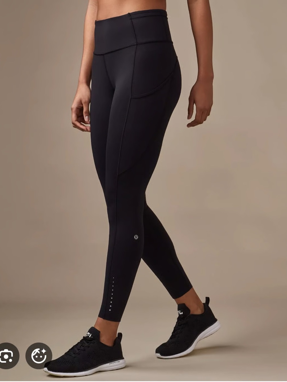 Lululemon Fast and Free High-Waist Black Performance Leggings - Picture 1 of 9